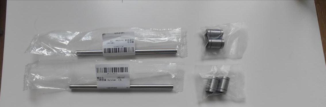 Steel rods and linear bearings