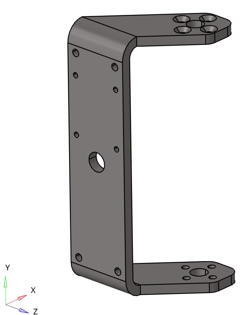 Steel U-shaped bracket 1