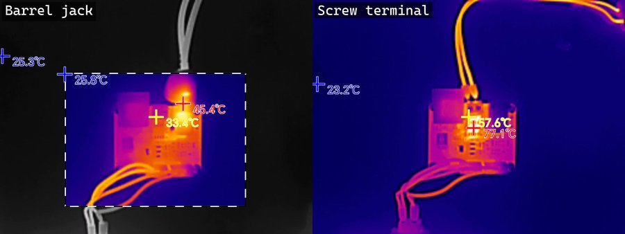 Driver Board thermal — 7 A for 2 minutes (BJ vs ST)